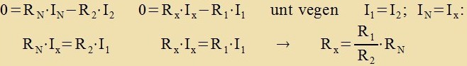 Rexnung Wheatstone