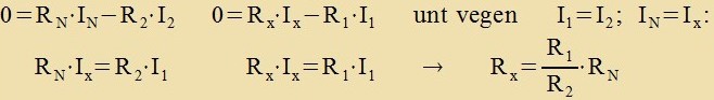 Rexnung Wheatstone